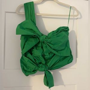 NWT Anthropologie bow crop top